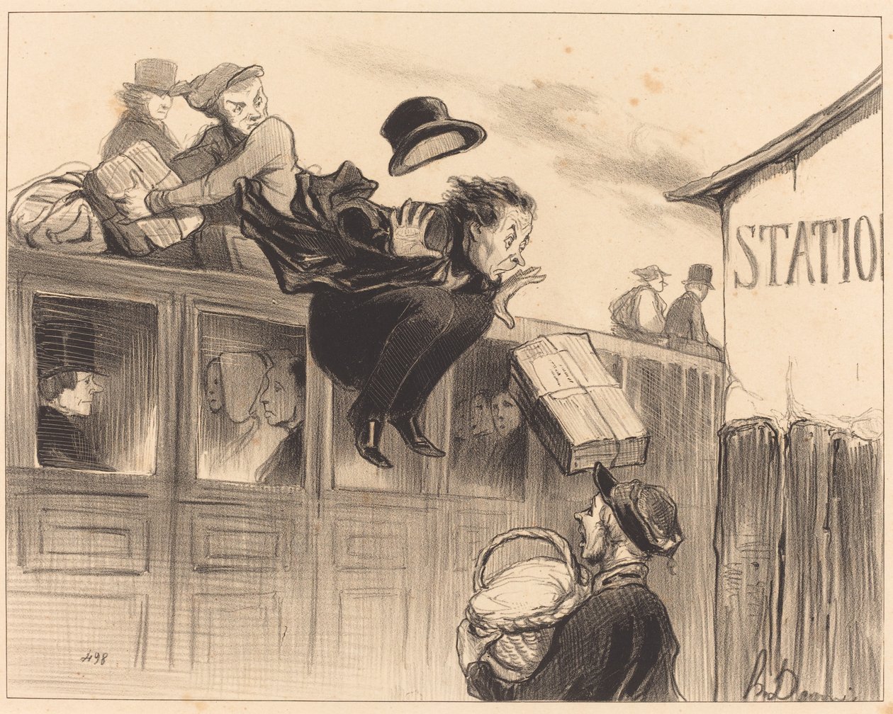 Harminc másodpercnyi állomás alkotó: Honoré Daumier