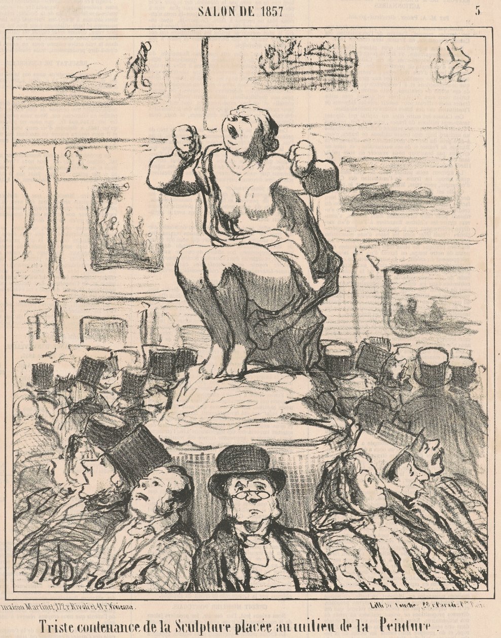 A szobor szomorú arca... alkotó: Honoré Daumier