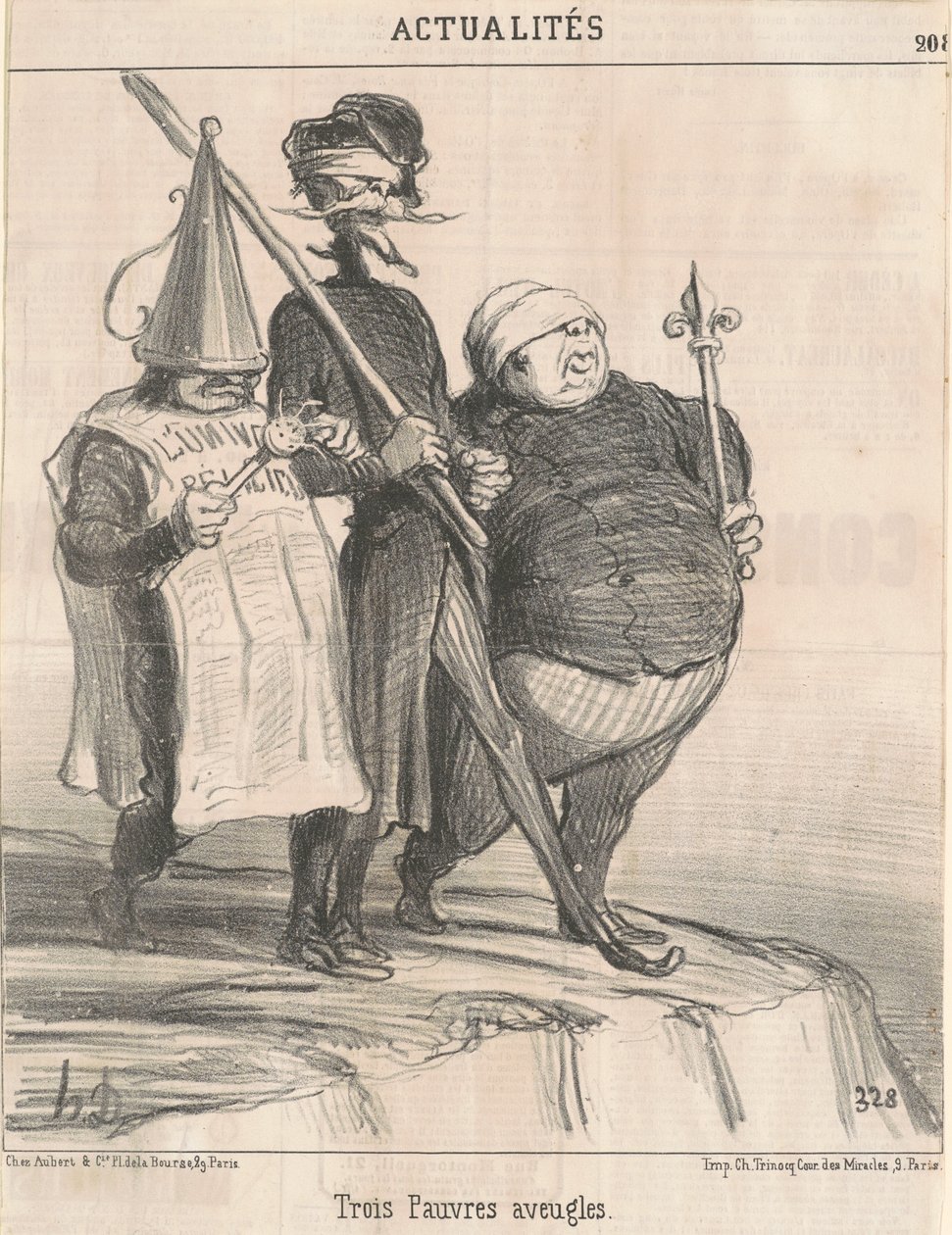 Három szegény vak ember alkotó: Honoré Daumier