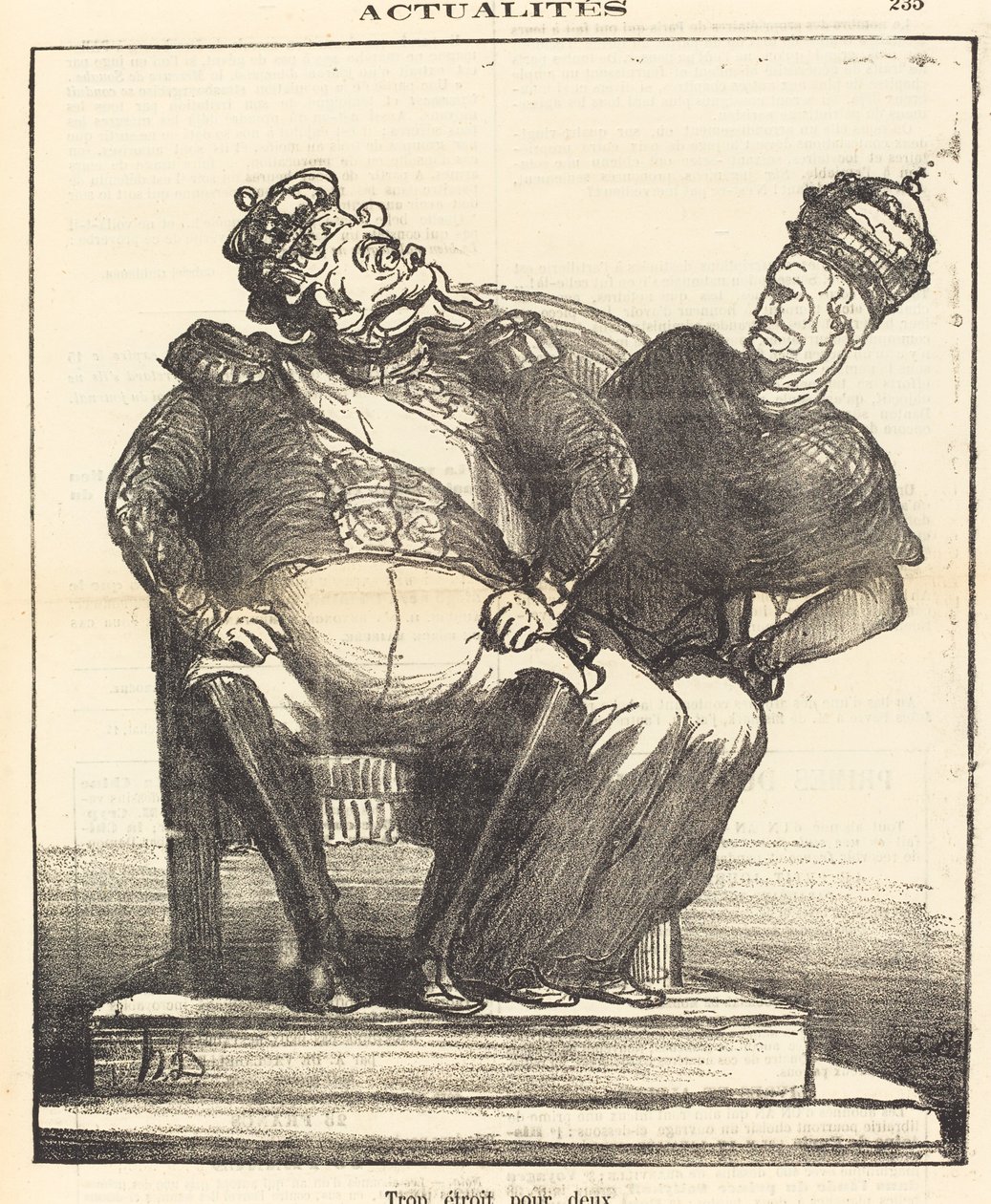 Túl szűk kettőnek alkotó: Honoré Daumier