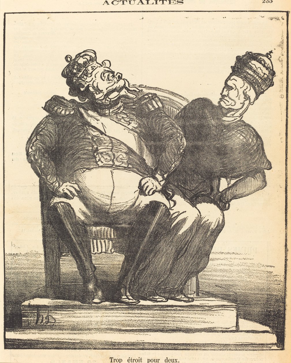 Túl szűk kettőnek alkotó: Honoré Daumier