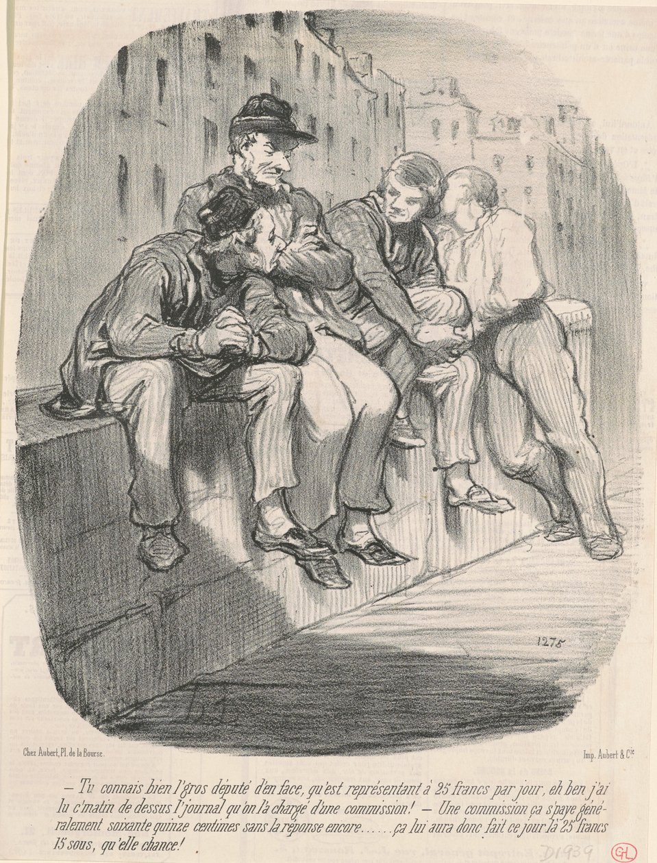 Jól ismered a szemközti kövér képviselőt... alkotó: Honoré Daumier