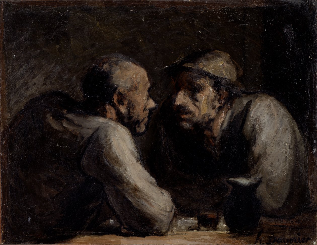 Két ivó alkotó: Honoré Daumier