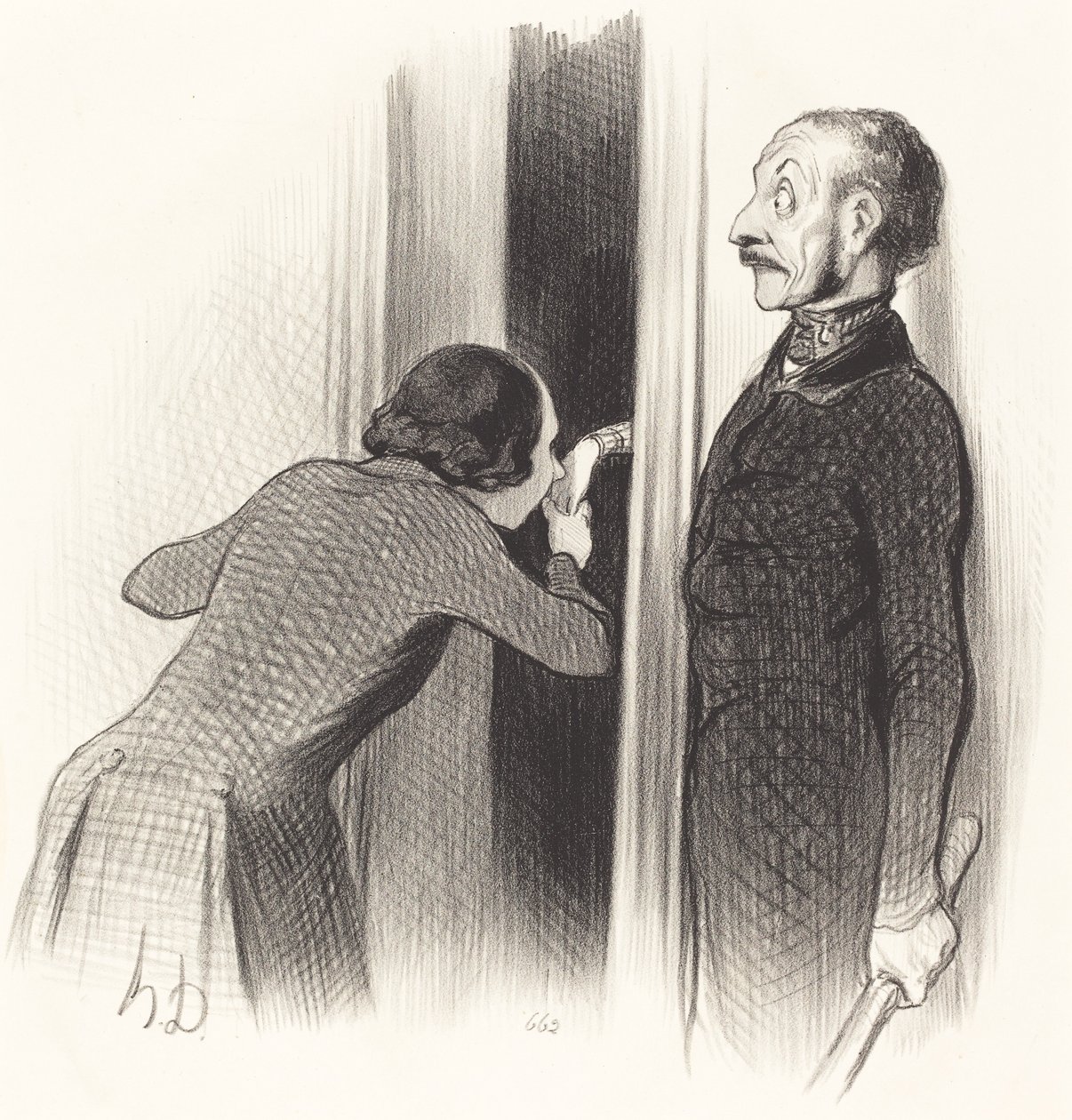 Nagyon boldog szerető alkotó: Honoré Daumier