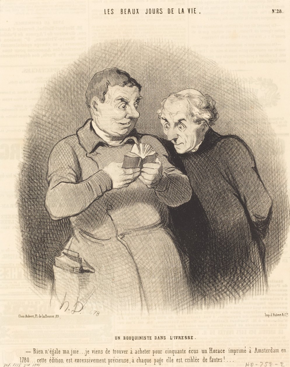 Egy mámoros könyvkereskedő alkotó: Honoré Daumier