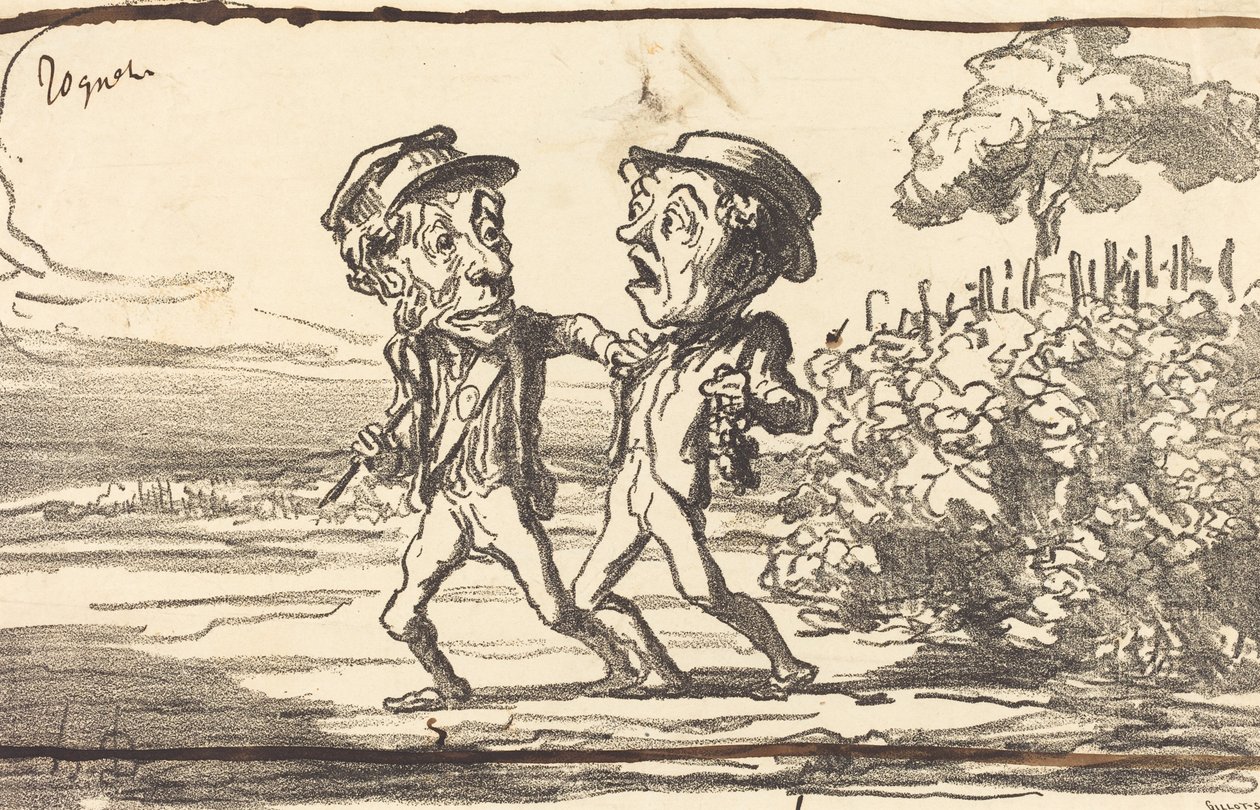 Egy bűnöző! alkotó: Honoré Daumier