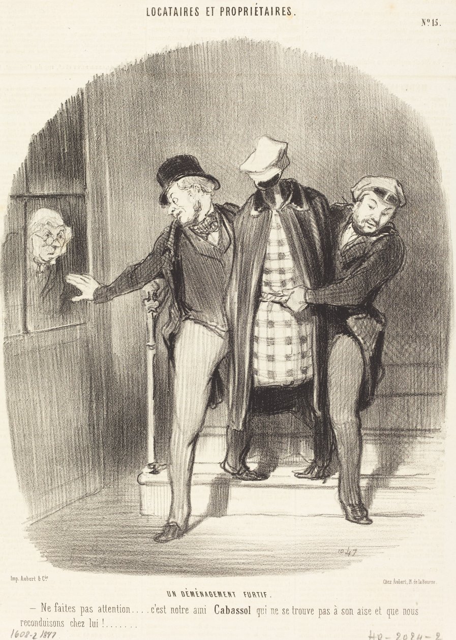 Lopakodó lépés alkotó: Honoré Daumier