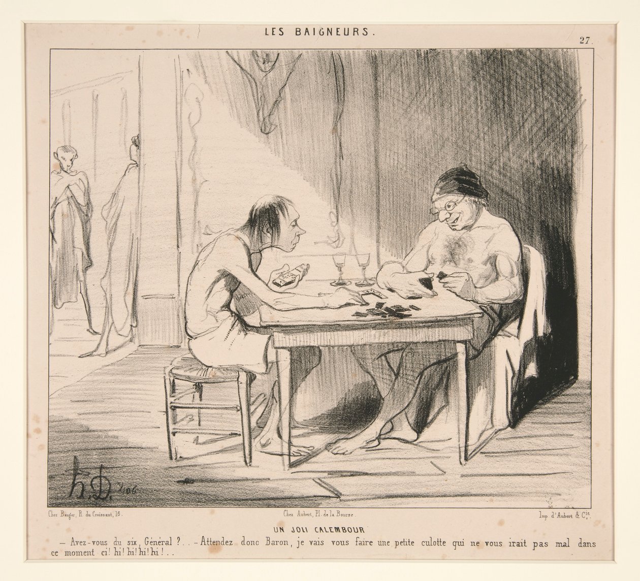Szép szójáték. Van hatosa, tábornok? alkotó: Honoré Daumier