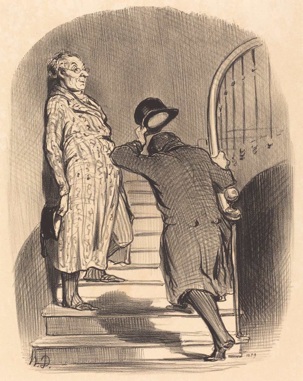 Bérlő, aki pontosan fizeti a futamidejét alkotó: Honoré Daumier