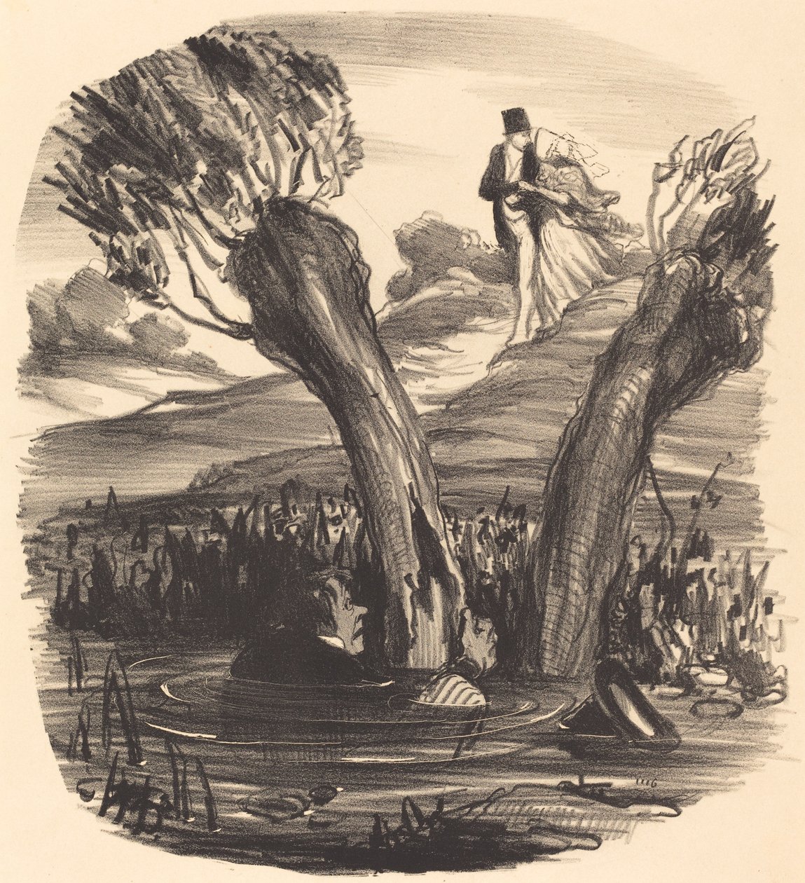 Férj, akit a féltékenység tüze égetett alkotó: Honoré Daumier