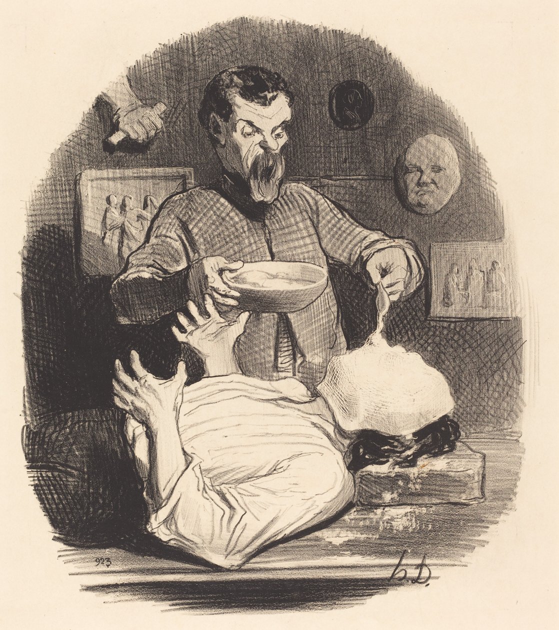 Egy úriember, aki meg akarja adni magának az elégedettséget... alkotó: Honoré Daumier