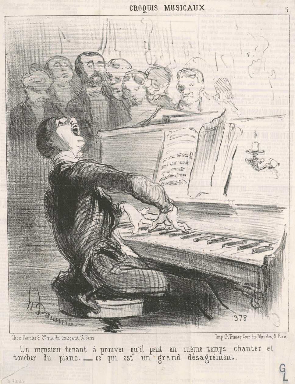 Egy úriember, aki be akarja bizonyítani, hogy képes... alkotó: Honoré Daumier