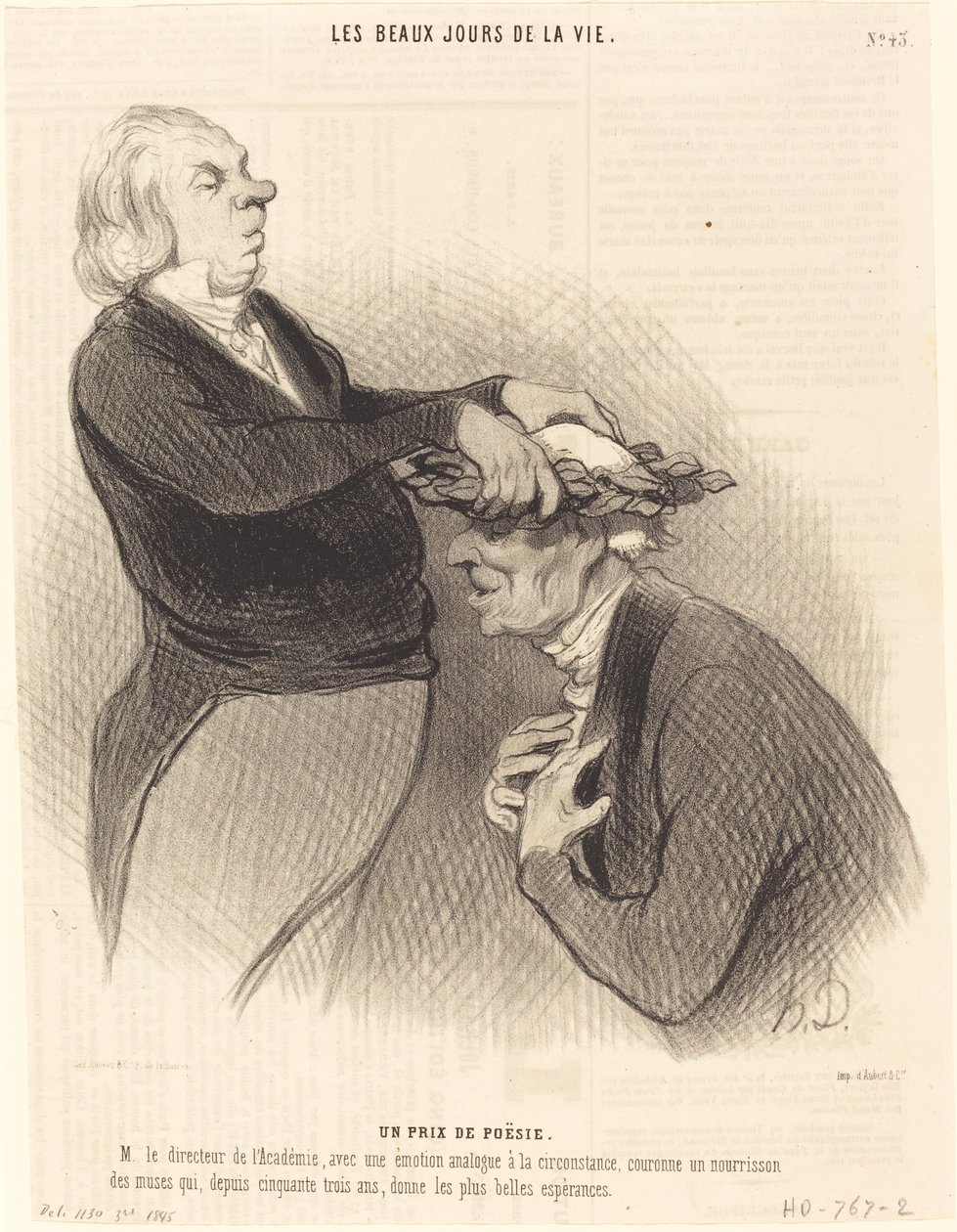 Költészeti díj alkotó: Honoré Daumier