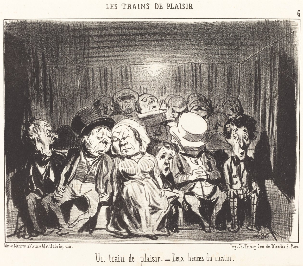 Az örömvonat alkotó: Honoré Daumier