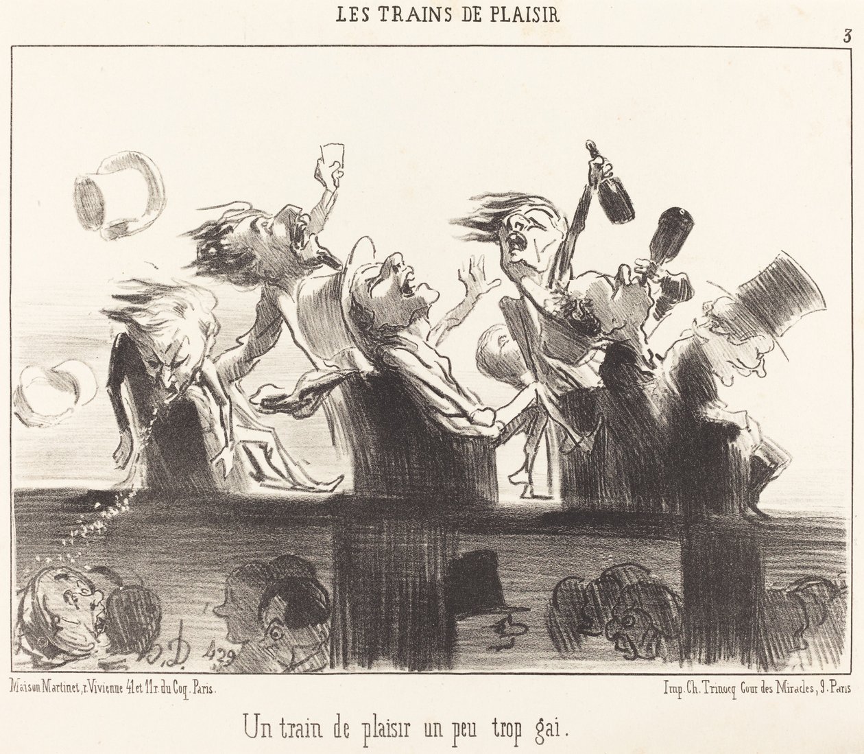 Egy Pleasure Train, ami egy kicsit túl vidám alkotó: Honoré Daumier