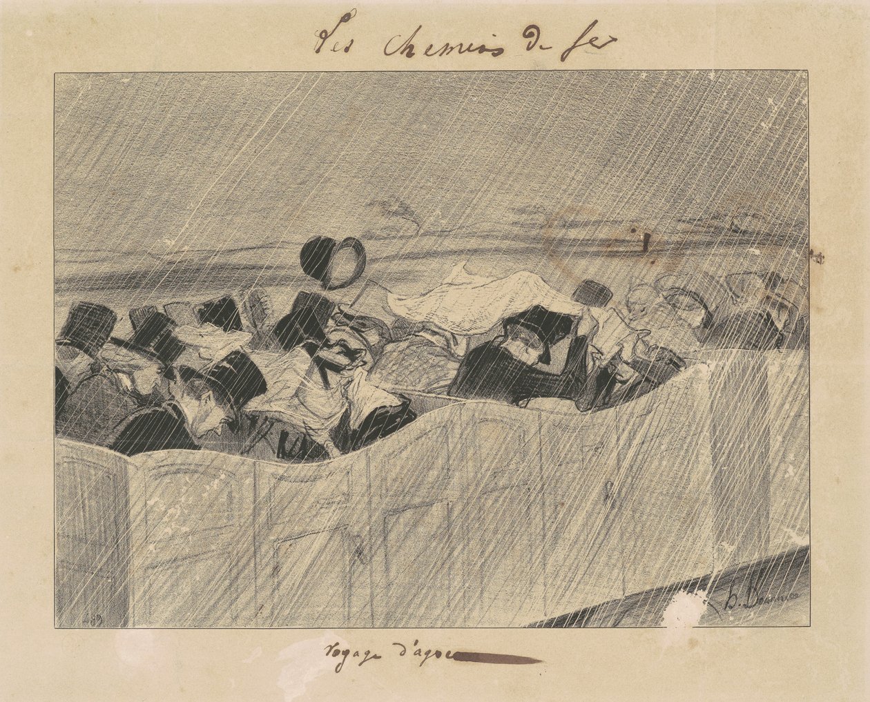 Örömkirándulás Párizsból Orléansba alkotó: Honoré Daumier