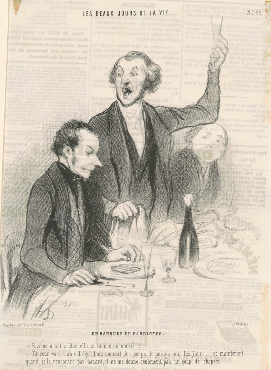 Barbik bankettje alkotó: Honoré Daumier