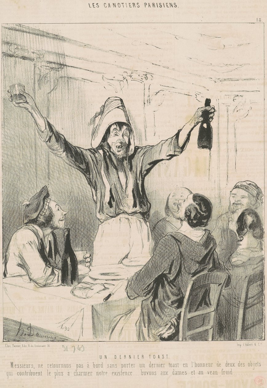 Egy utolsó pirítós alkotó: Honoré Daumier