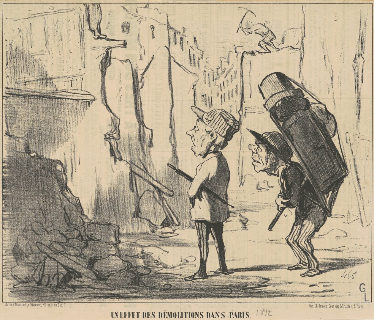 A párizsi bontások hatása alkotó: Honoré Daumier