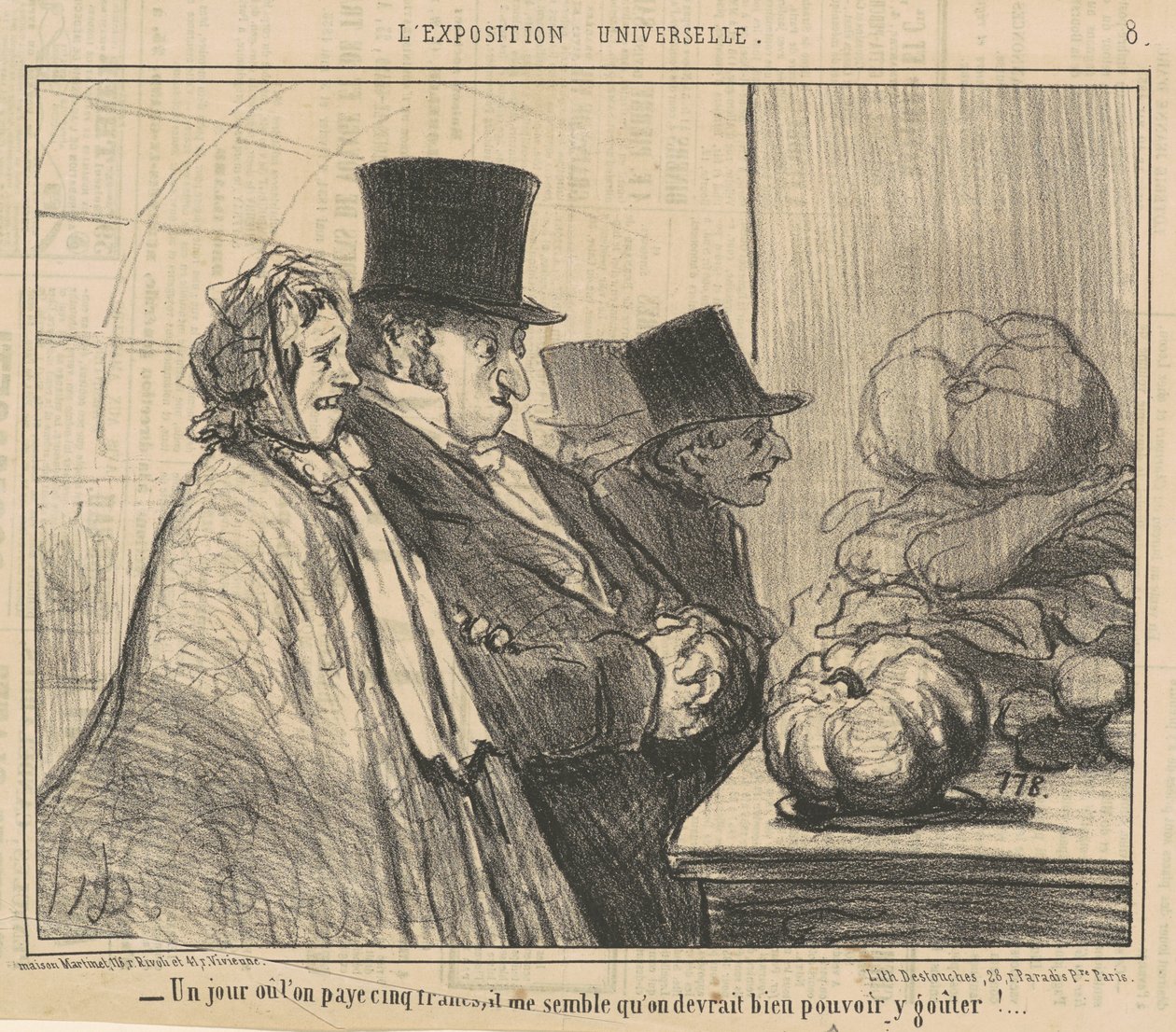 Egy nap, amikor öt frankot fizet alkotó: Honoré Daumier