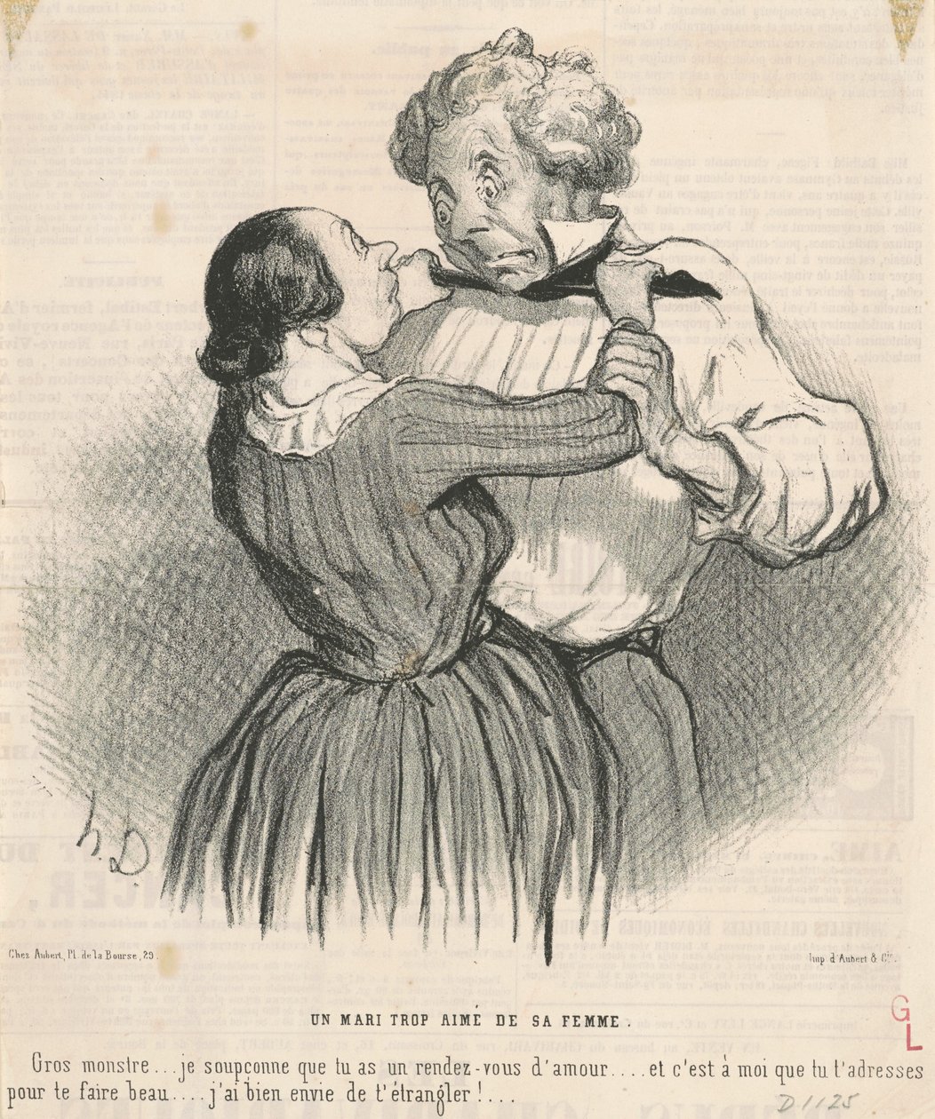 Egy férj, akit a felesége is szeret alkotó: Honoré Daumier