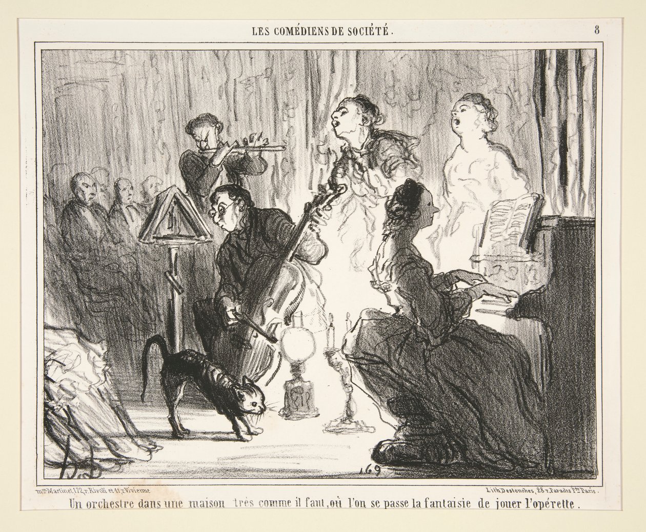 Zenekar egy házban alkotó: Honoré Daumier