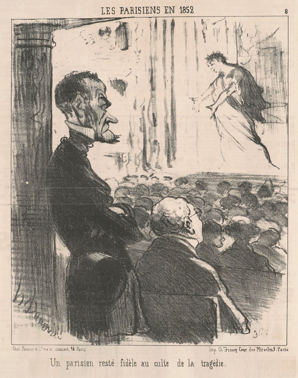 Egy párizsi, aki hűséges maradt... alkotó: Honoré Daumier