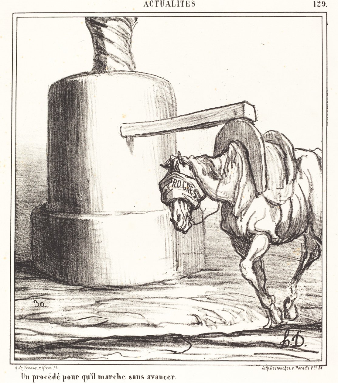 Egy folyamat, hogy előrehaladás nélkül járjon alkotó: Honoré Daumier
