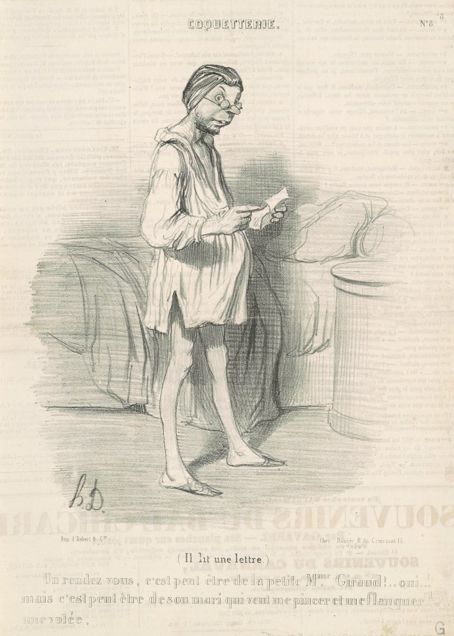 Egy randevú lehet... alkotó: Honoré Daumier