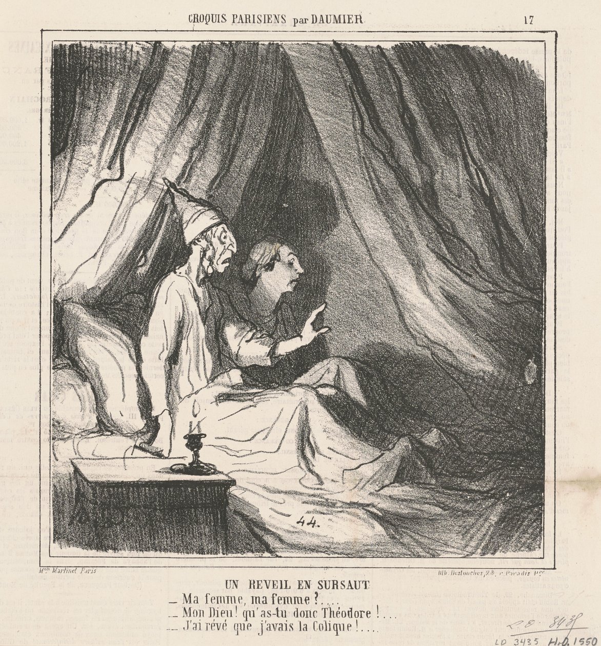 Hirtelen ébredés alkotó: Honoré Daumier