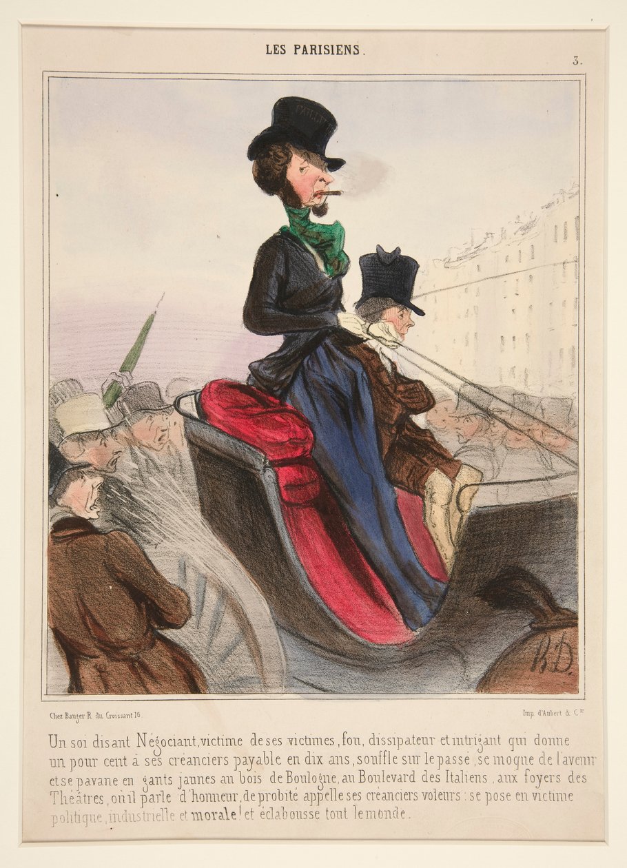 Áldozatainak úgynevezett kereskedő áldozata alkotó: Honoré Daumier