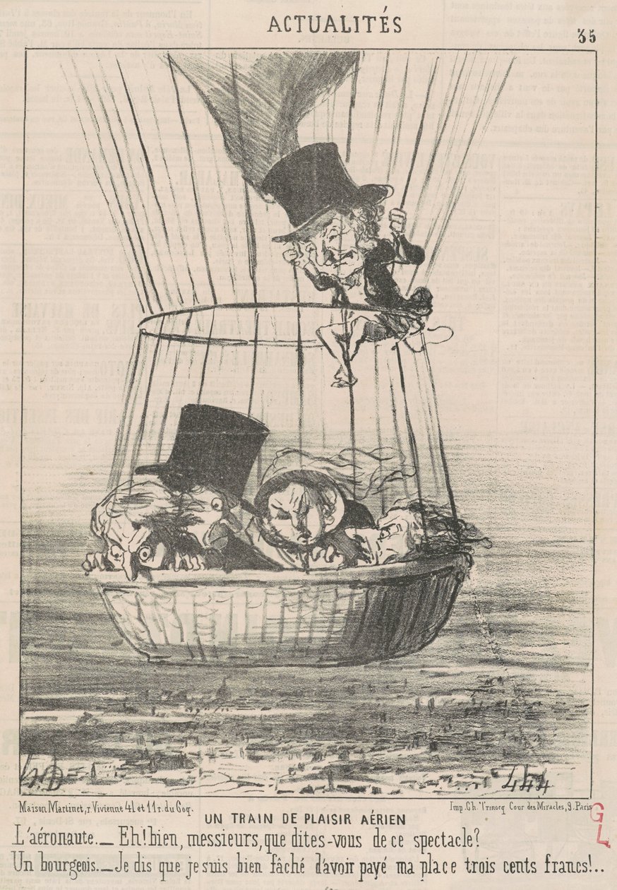 Légi örömvonat alkotó: Honoré Daumier
