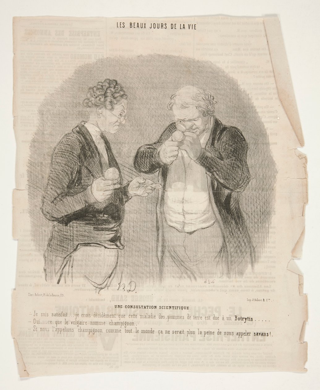 Tudományos konzultáció, Az élet szép napjaiból alkotó: Honoré Daumier