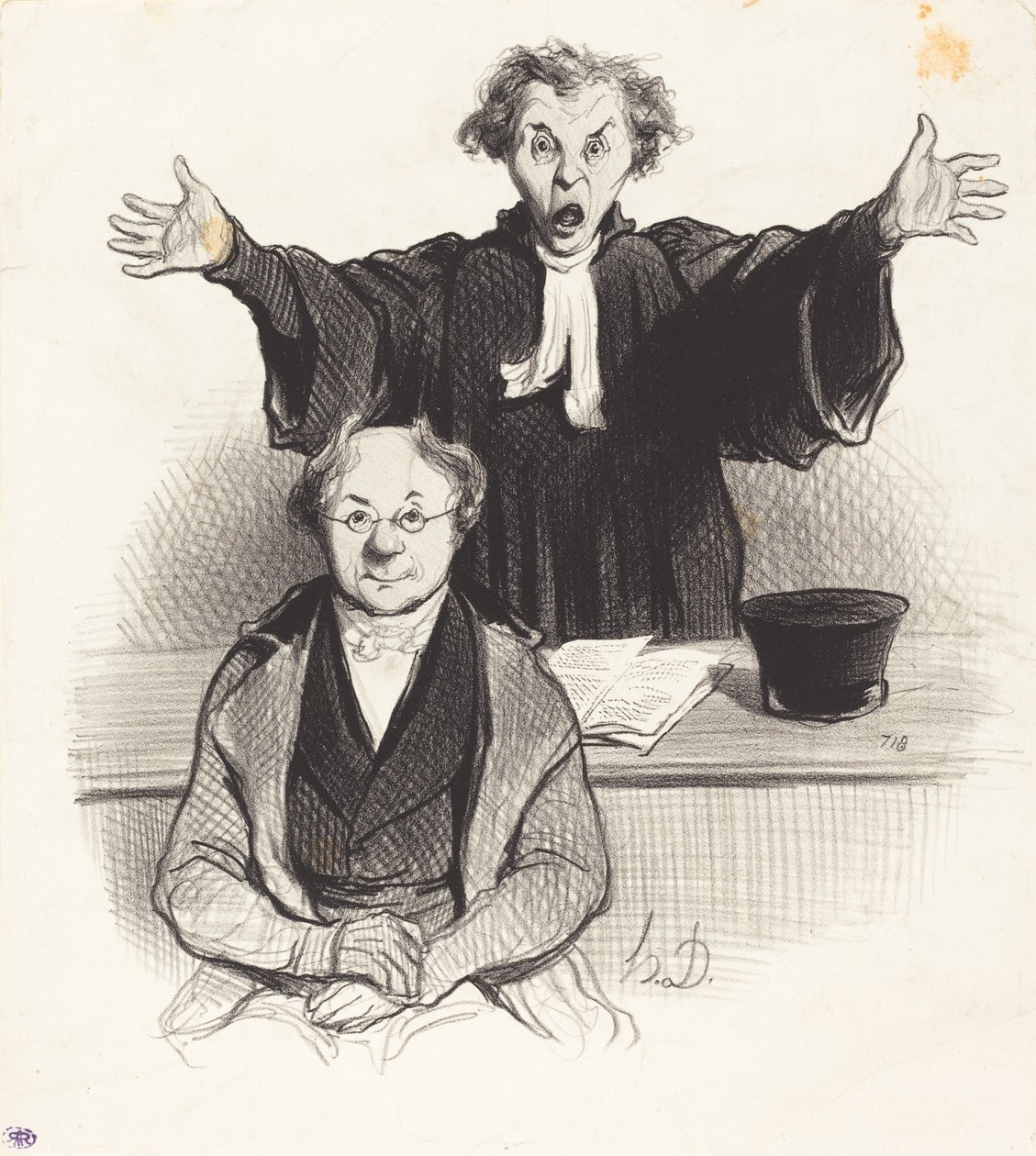 Különválási kérelem alkotó: Honoré Daumier