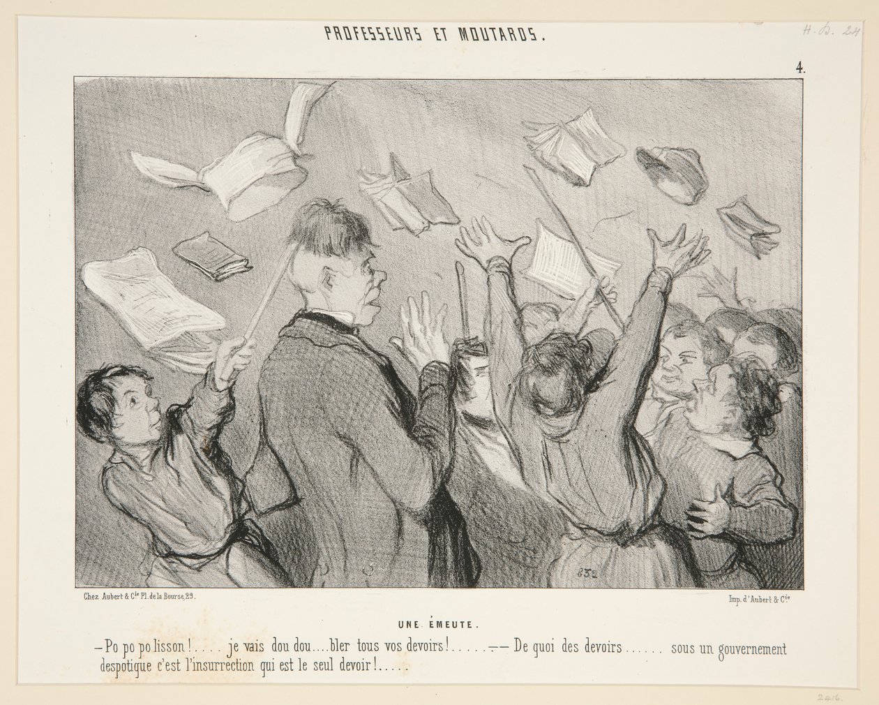 Lázadás; 4. professzorok és mustárok alkotó: Honoré Daumier