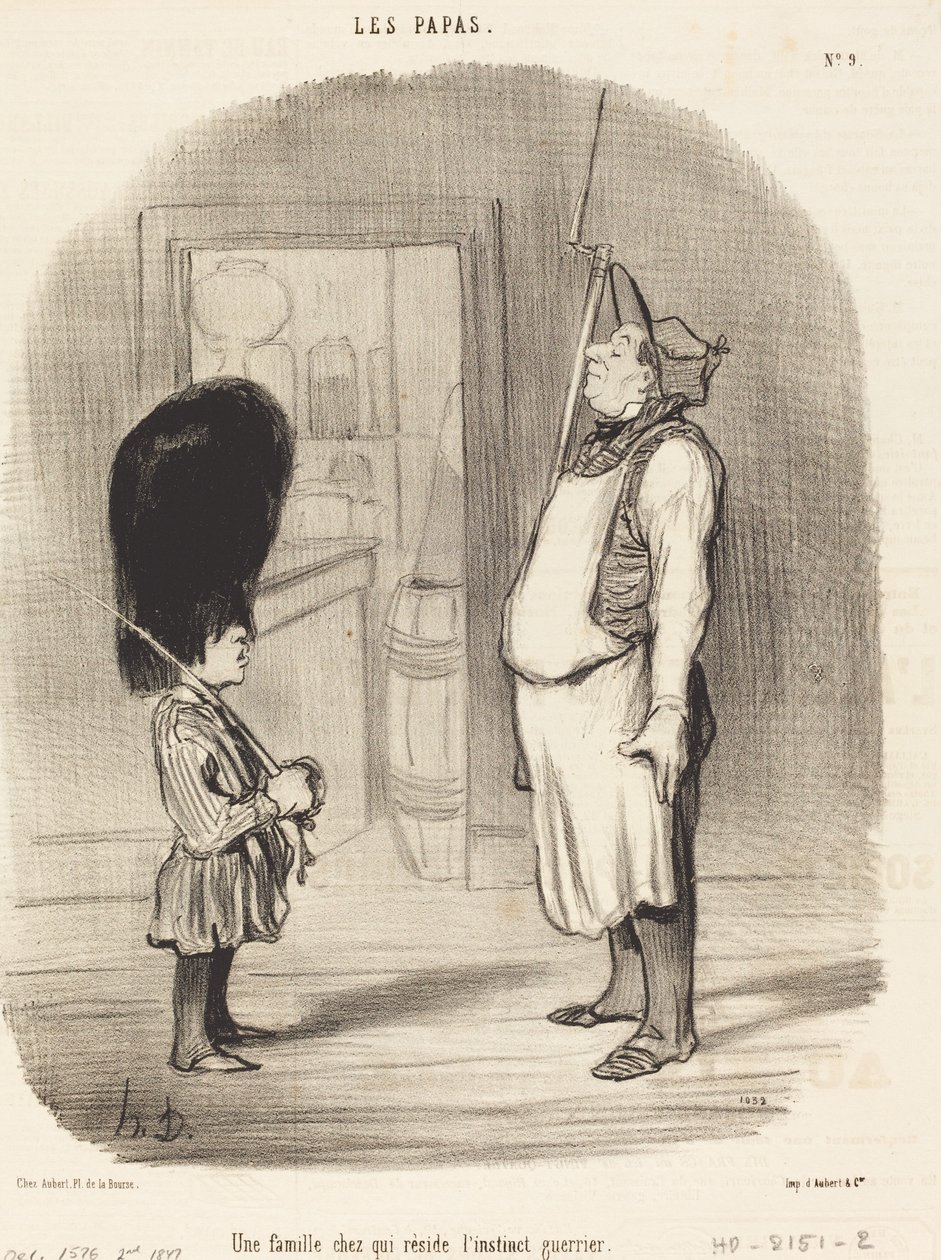 Egy család, ahol a harcos ösztön lakozik alkotó: Honoré Daumier