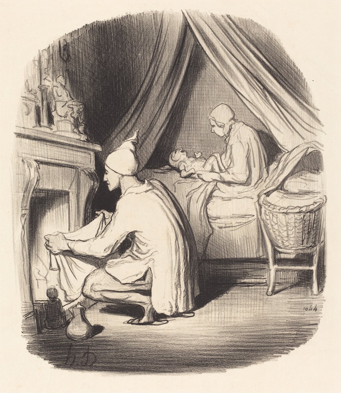 Nyugtalan éjszaka alkotó: Honoré Daumier