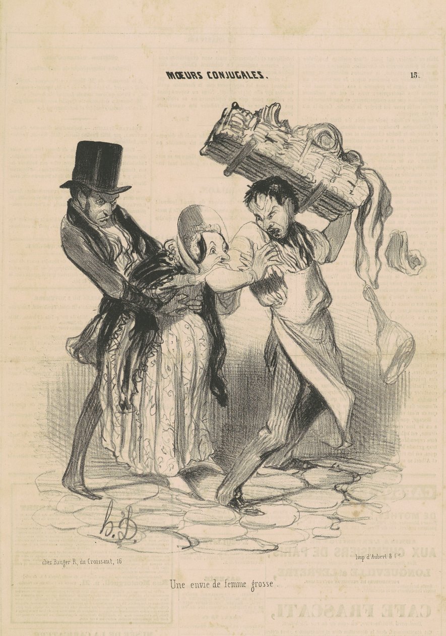 Vágy egy kövér nő után alkotó: Honoré Daumier