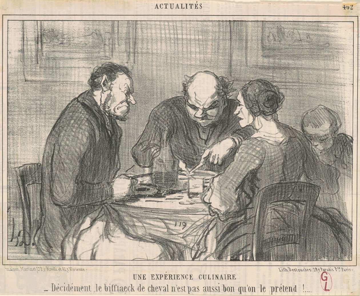 Kulináris élmény alkotó: Honoré Daumier
