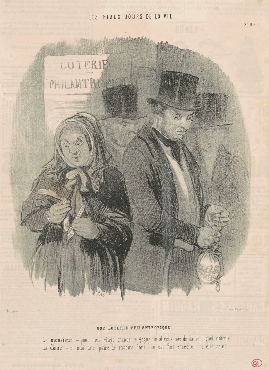 Jótékonysági lottó alkotó: Honoré Daumier