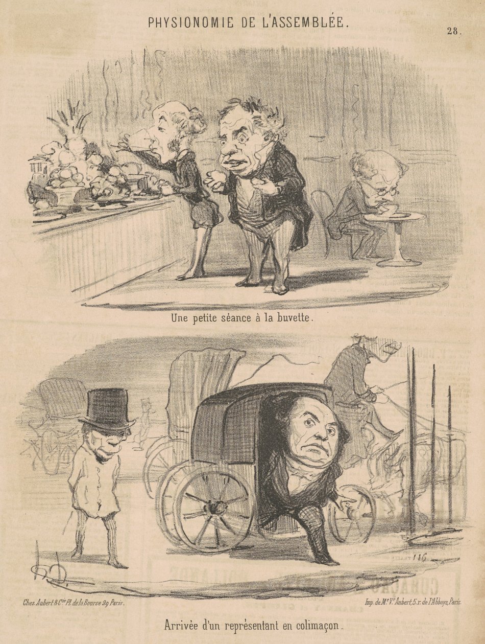 Egy kis foglalkozás a frissítő bárban alkotó: Honoré Daumier