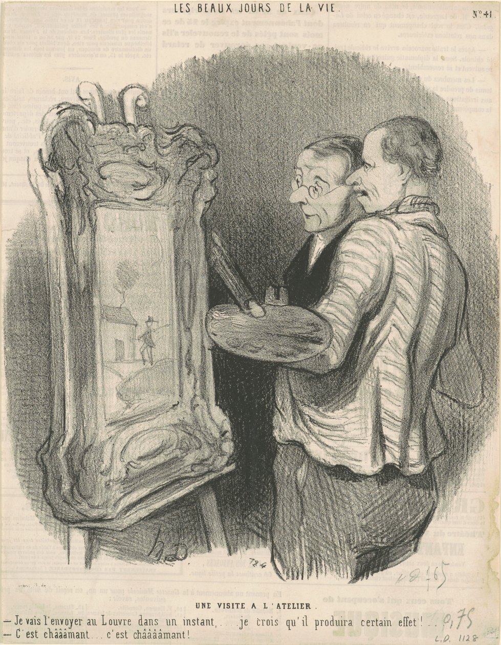 Látogatás a stúdióban alkotó: Honoré Daumier