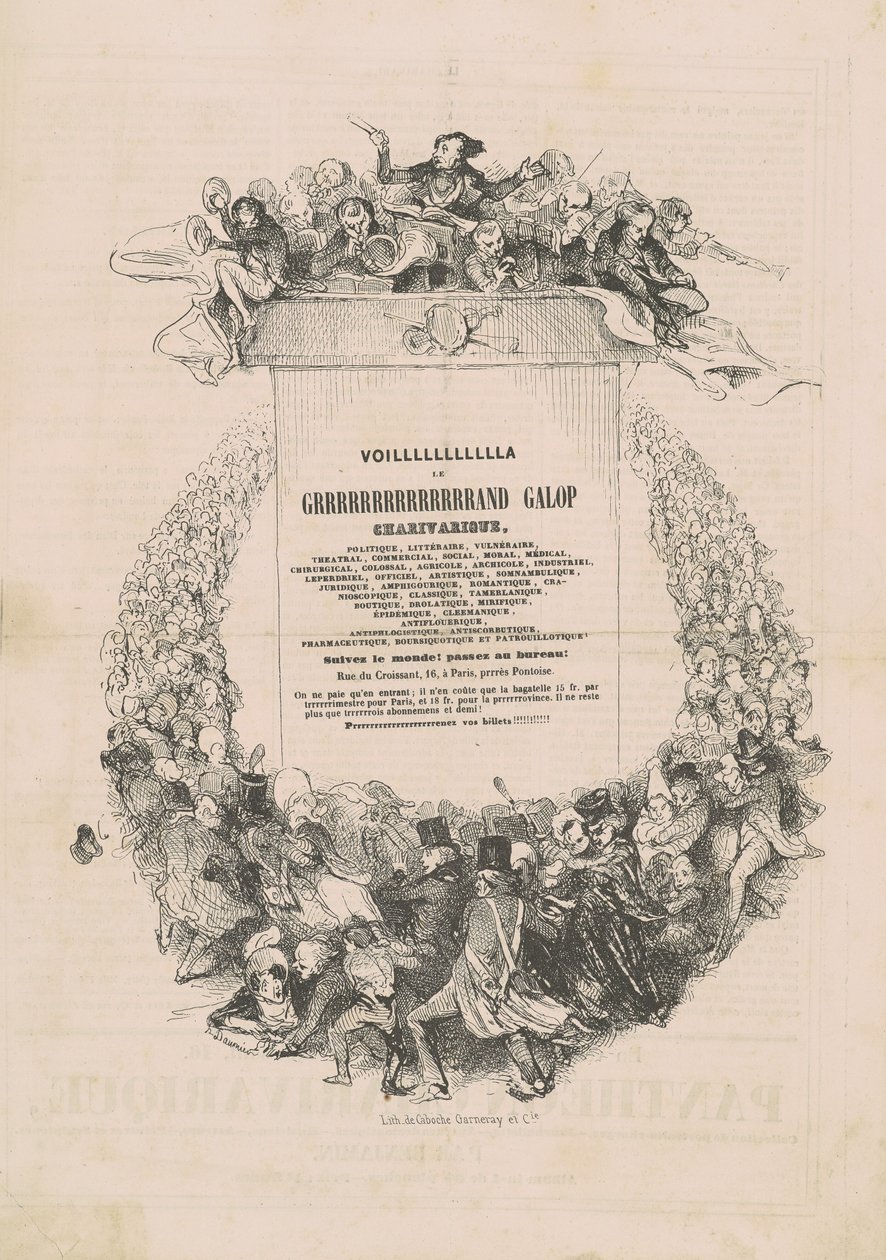 VOILLLLLLLLLLLA LE GRRRRRRRRRRRRRRAND galop charivarique alkotó: Honoré Daumier