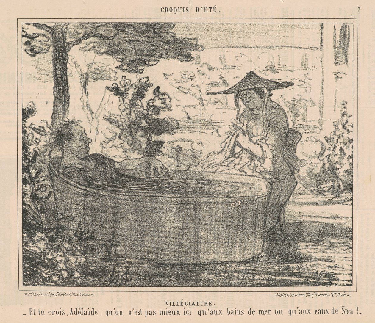 Üdülő alkotó: Honoré Daumier