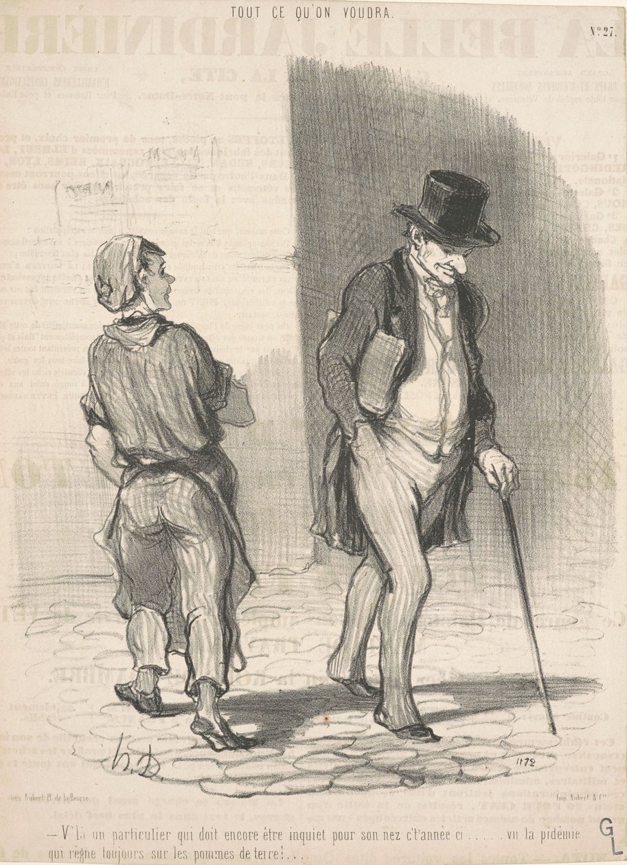Itt van egy személy, aki aggódnia kell... alkotó: Honoré Daumier