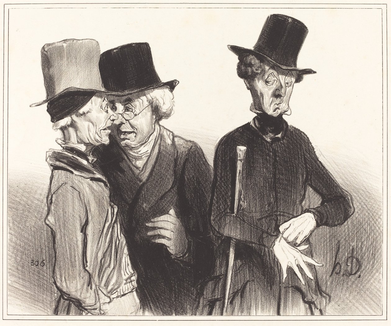 Így! te nyugdíjas lettél, én orvos, ő... alkotó: Honoré Daumier