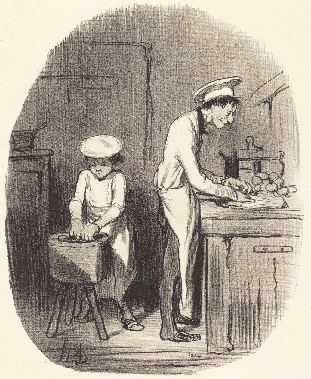 Látod kölyök, tévedsz... alkotó: Honoré Daumier