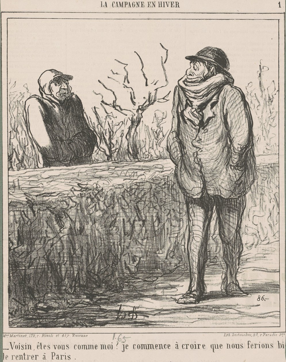 Szomszéd, olyan vagy, mint én? ... alkotó: Honoré Daumier