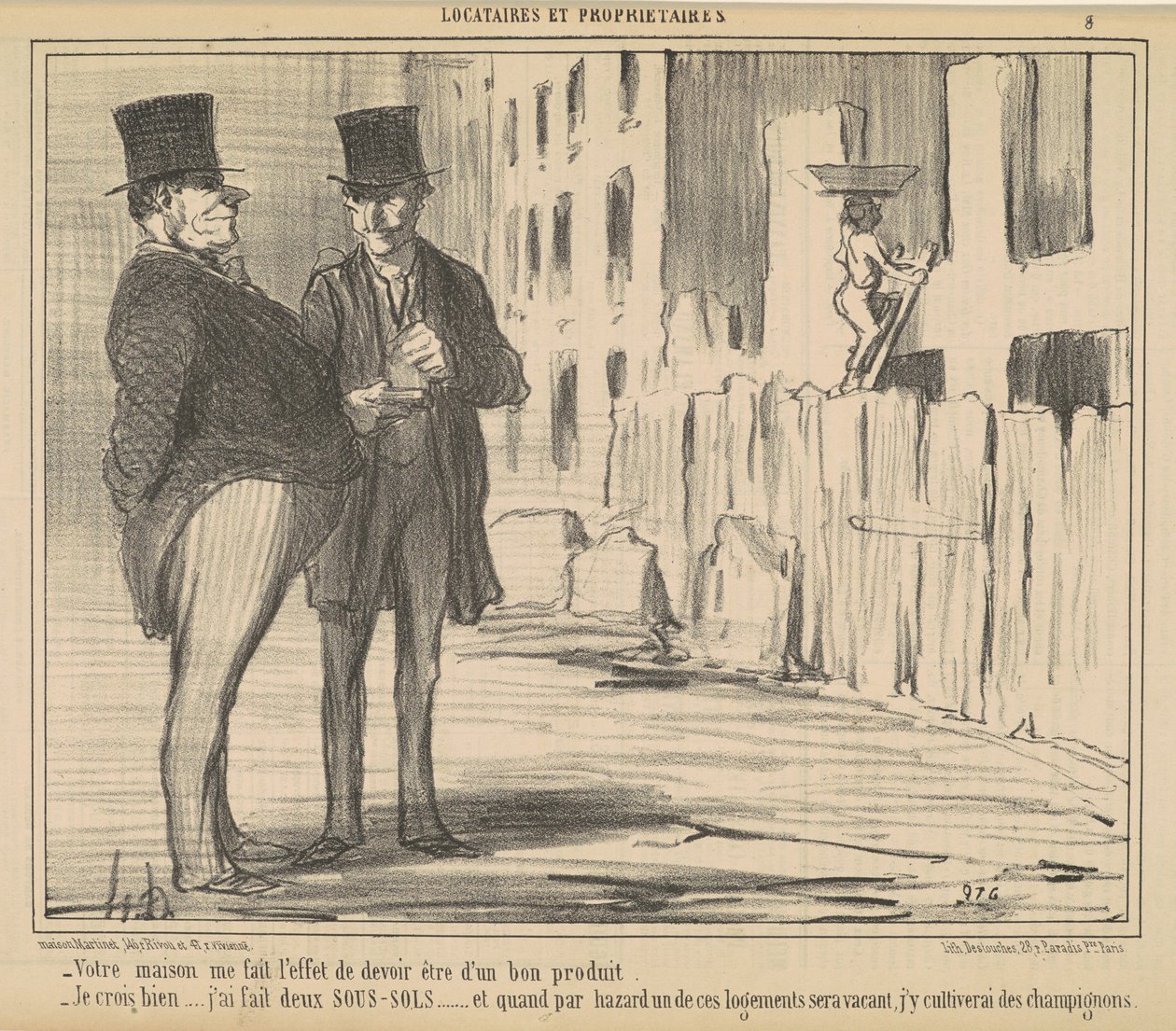 A házad olyan érzést kelt bennem, hogy muszáj... alkotó: Honoré Daumier