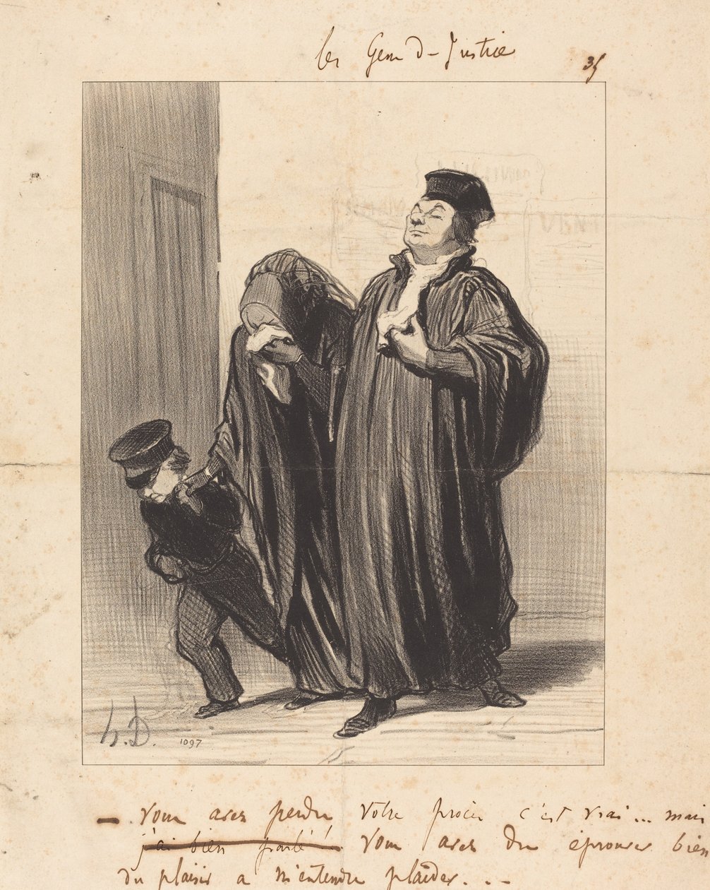 Elvesztetted az ügyedet, ez igaz... alkotó: Honoré Daumier